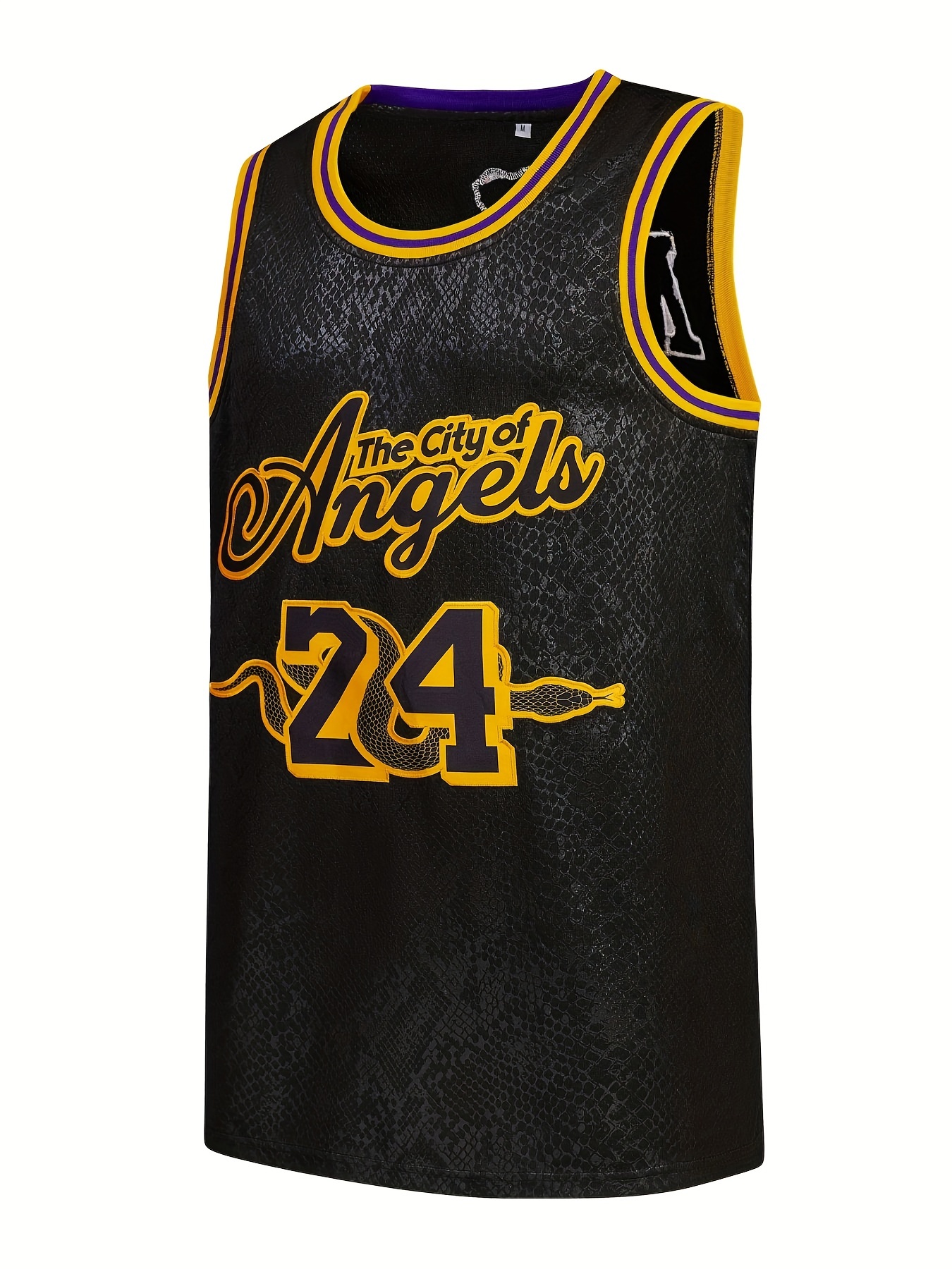 Men's Black Embroidered Basketball Casual Jersey Front And Back #24 Men's  Casual Fashion Jersey Size S-xxxl - Temu