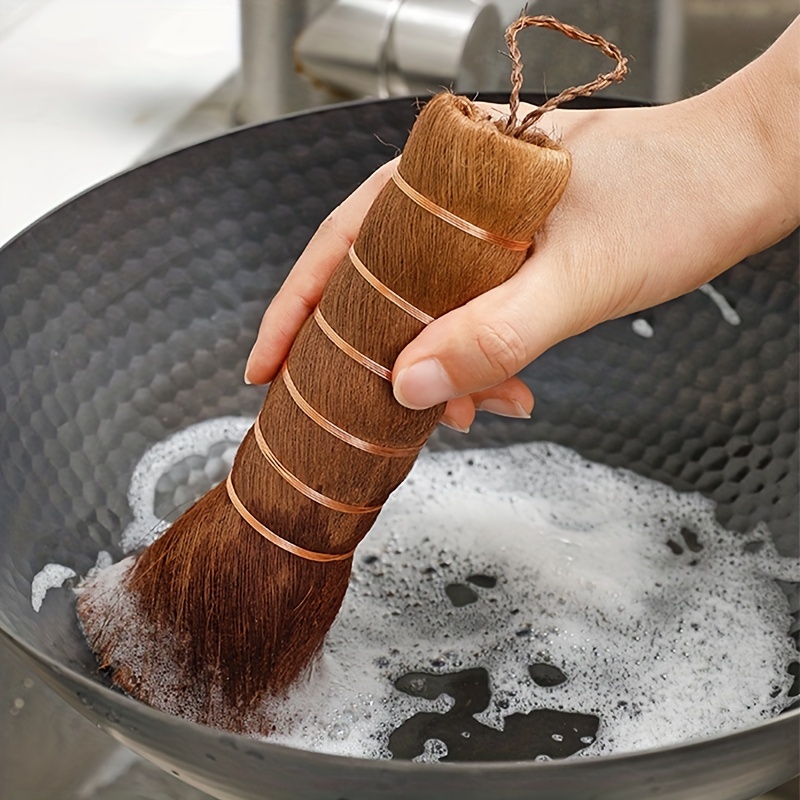 Coconut Palm Pot Brush Dish Scrub Brush Dish Scrubber Dishwashing
