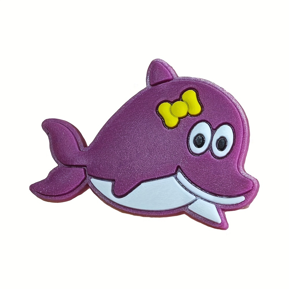 Dolphin Shark Series Kawaii Cartoon Shoes Charms For - Temu