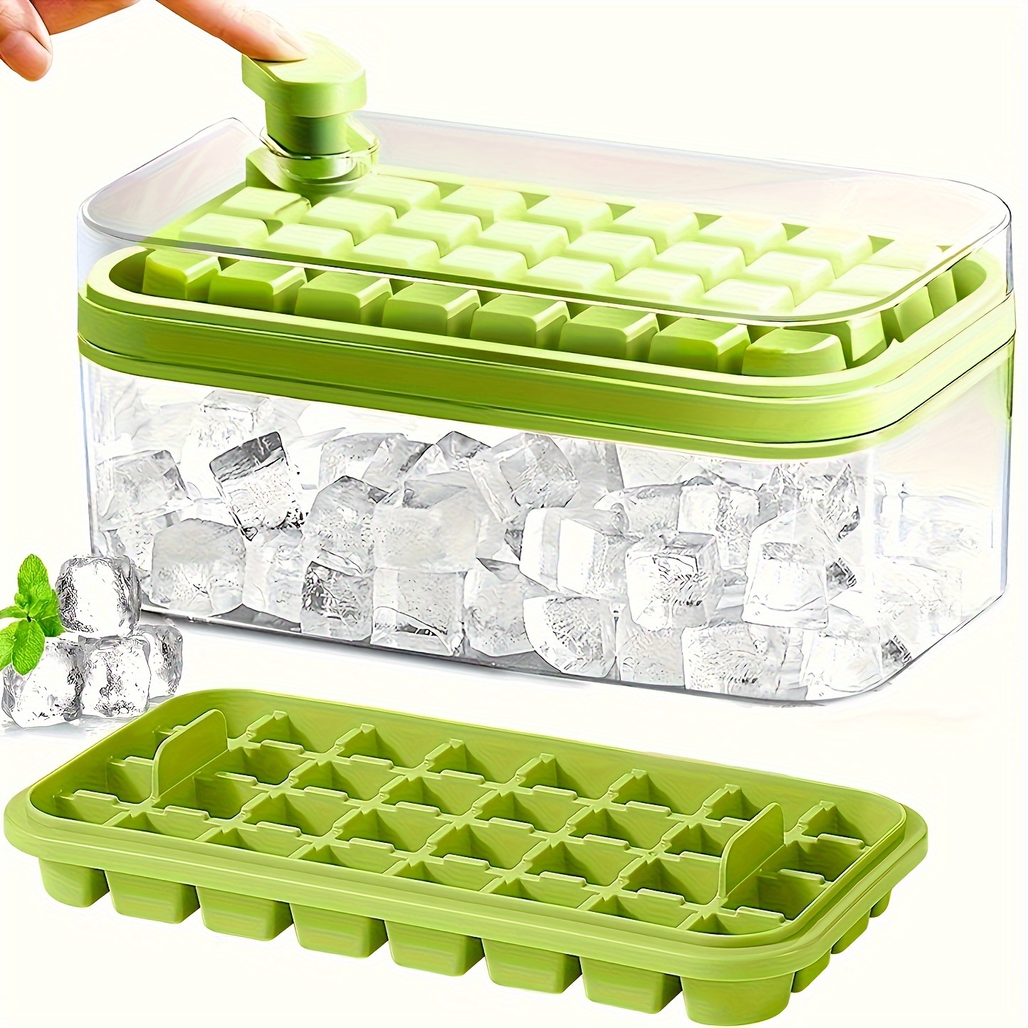  Ice Cube Tray, 3 Pack Silicone Ice Tray Easy-Release Flexible  15 Ice Cube Molds, Stackable Ice Trays for Freezer, Ice Cube Size 1.2 IN  for Cocktail, Whiskey, Juice, Baby Food, BPA