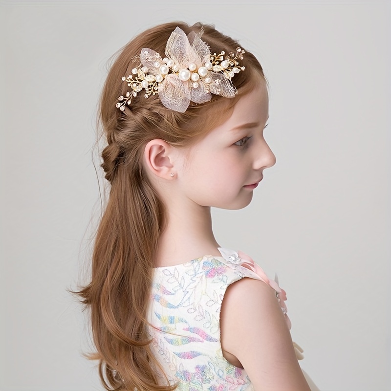 Artificial Flowers Hair Accessories Princess Decorative Head Jewelry