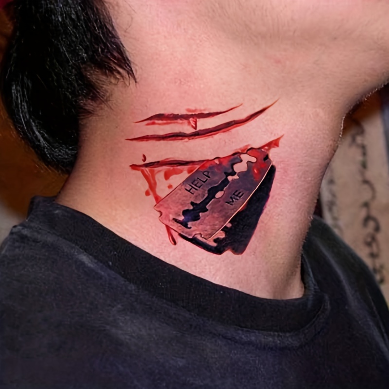 razor blade tattoo