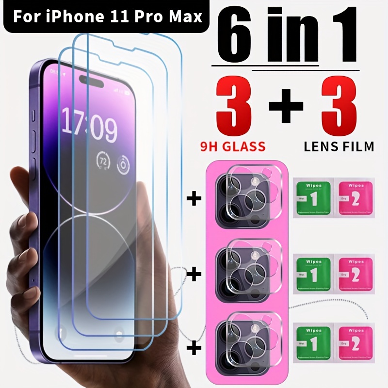 ✓ 3 IN 1 - Film Hydrogel + Protection Camera IPHONE 15 14 13 12 11 Mini Pro  Max