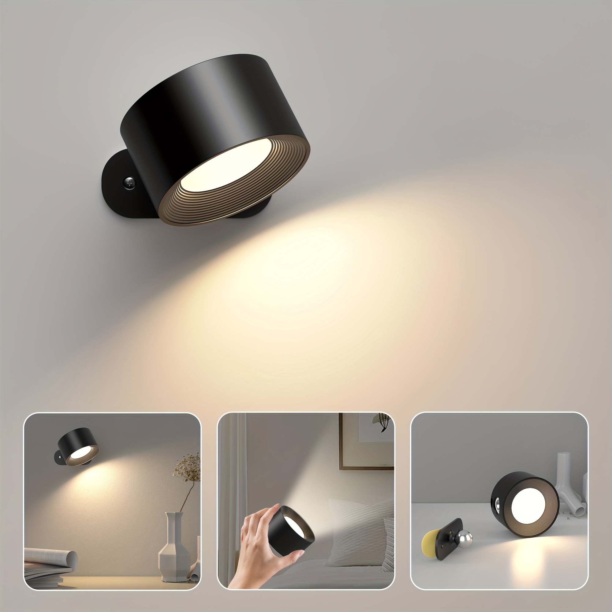 Magnetic Wall Lamp Led Wall Sconce Wall Mounted Lamp - Temu
