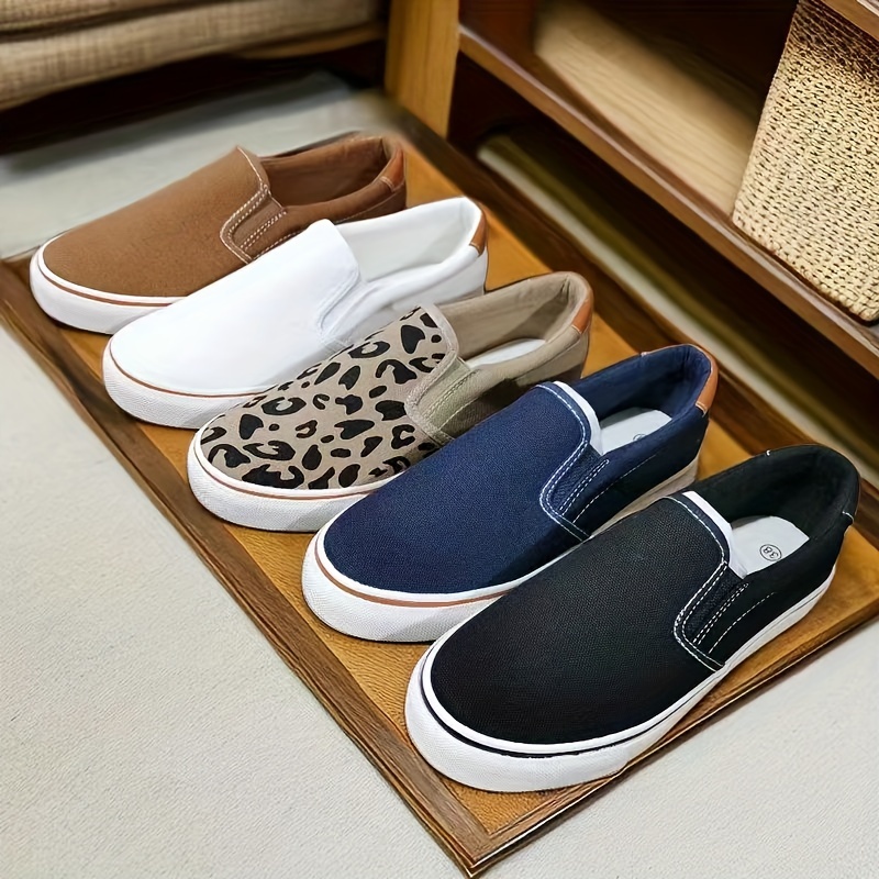 Womens casual slip on canvas clearance shoes