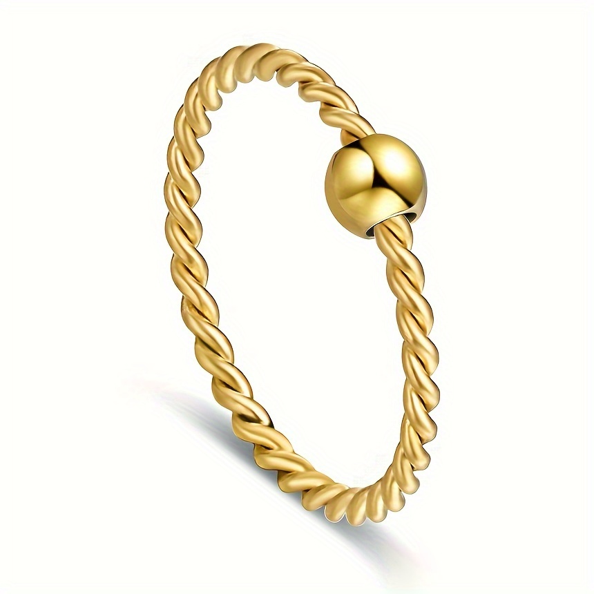 1pc minimalistischer stil verdrehter ring party ring urlaubsgeschenk