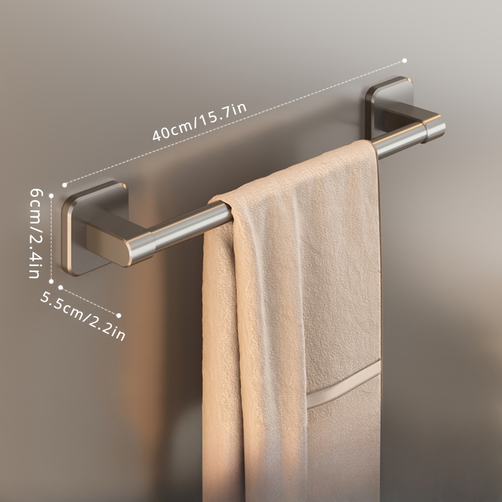 Single Rod Towel Bar Space Aluminium Towel Rack Bathroom - Temu Australia