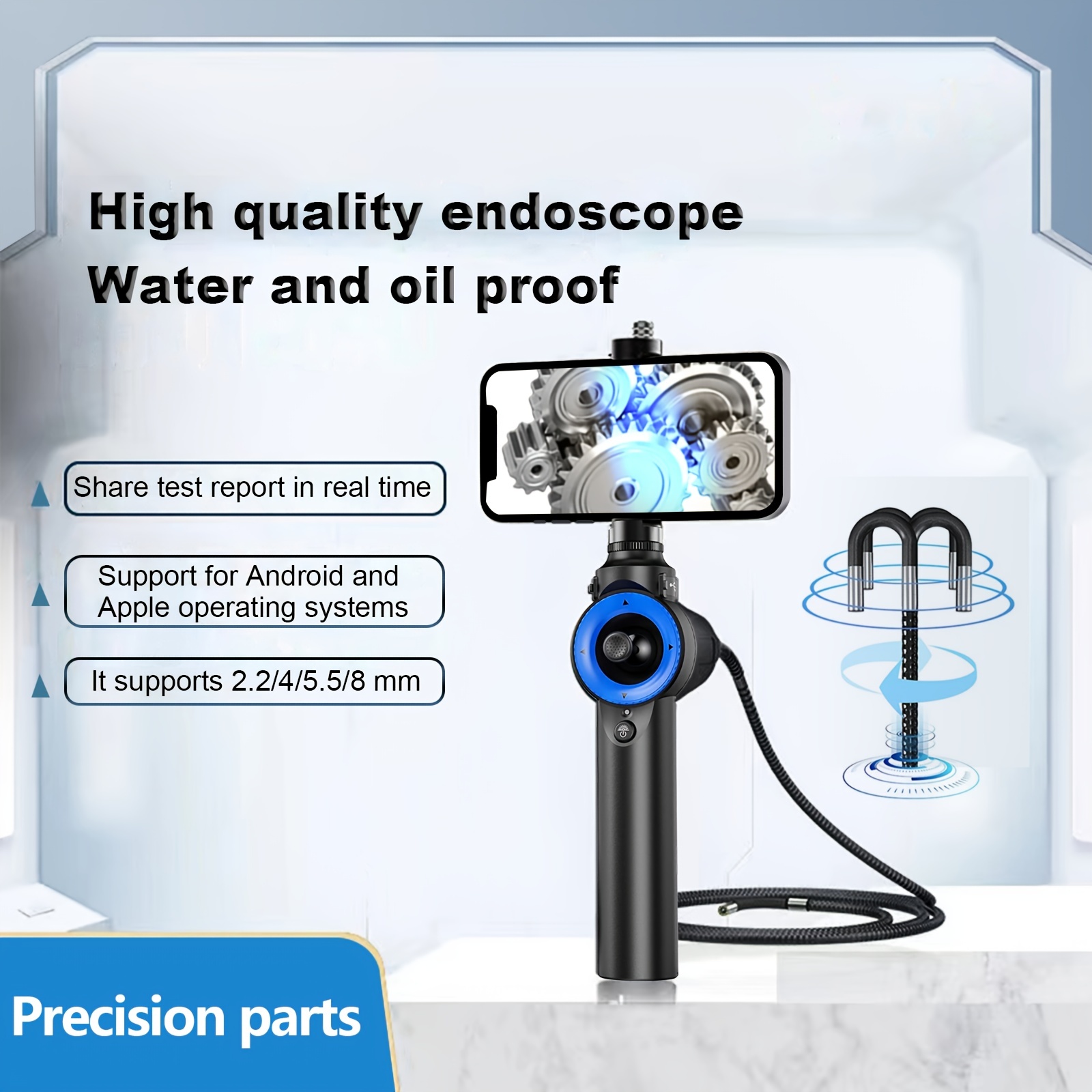 1pc 360 Grad Drehung Industrie Endoskop High Definition - Temu Germany