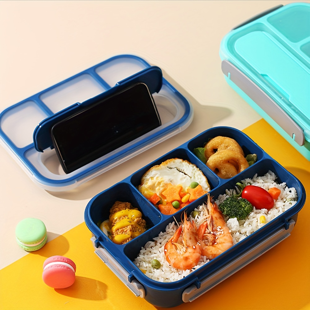Boîte Repas 3 Compartiment Bento Lunch Box avec Couverts sans BPA