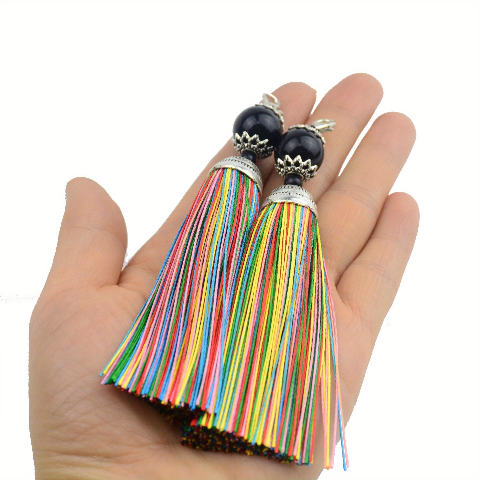 100pcs Multicolor Bookmark Tassels Fringe Brush Handmade Soft Mini Tassels  with Loops for DIY Crafts Earrings Jewelry Making - AliExpress