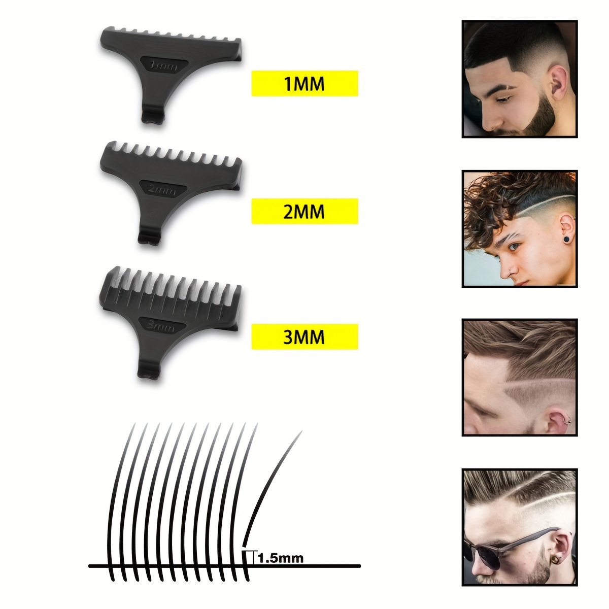 Tagliacapelli Professionale Senza Fili Per Uomo Tagliacapelli Da Barbiere  T-Blade Trimmer Trimmer Zero Gapped Kit Per Taglio E Cura Dei Capelli Per  Uomo - Temu Italy