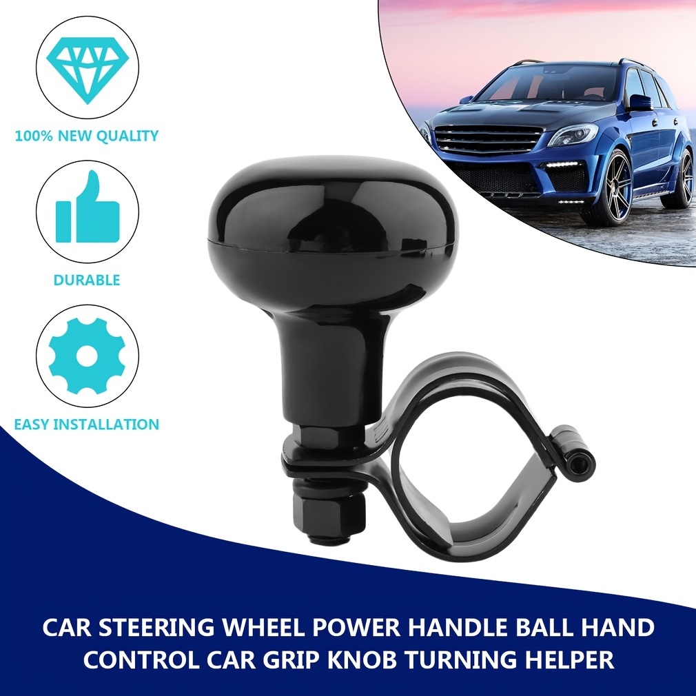 car steering wheel power handle ball car grip knob turning helper car styling hand control steering wheel fit most vehicles