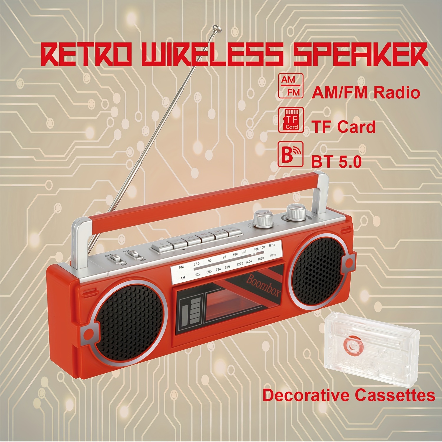 Radio FM AM retro, radio vintage portátil de onda corta con altavoz  Bluetooth, linterna, mejor recepción, tarjeta TF de soporte, disco USB para  el