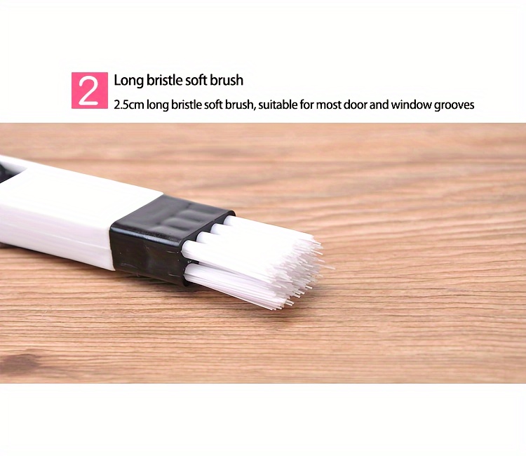 Multifunctional Window Groove Cleaning Brush & Keyboard Cleaner - Ergonomic Design, Durable Plastic, Multi-Tool for Dust, Grease, Debris - Ideal for Home Office, Kitchen, Bathroom, Bathroom Accessories, Ergonomic Cleaning Tool, Easyclean Material