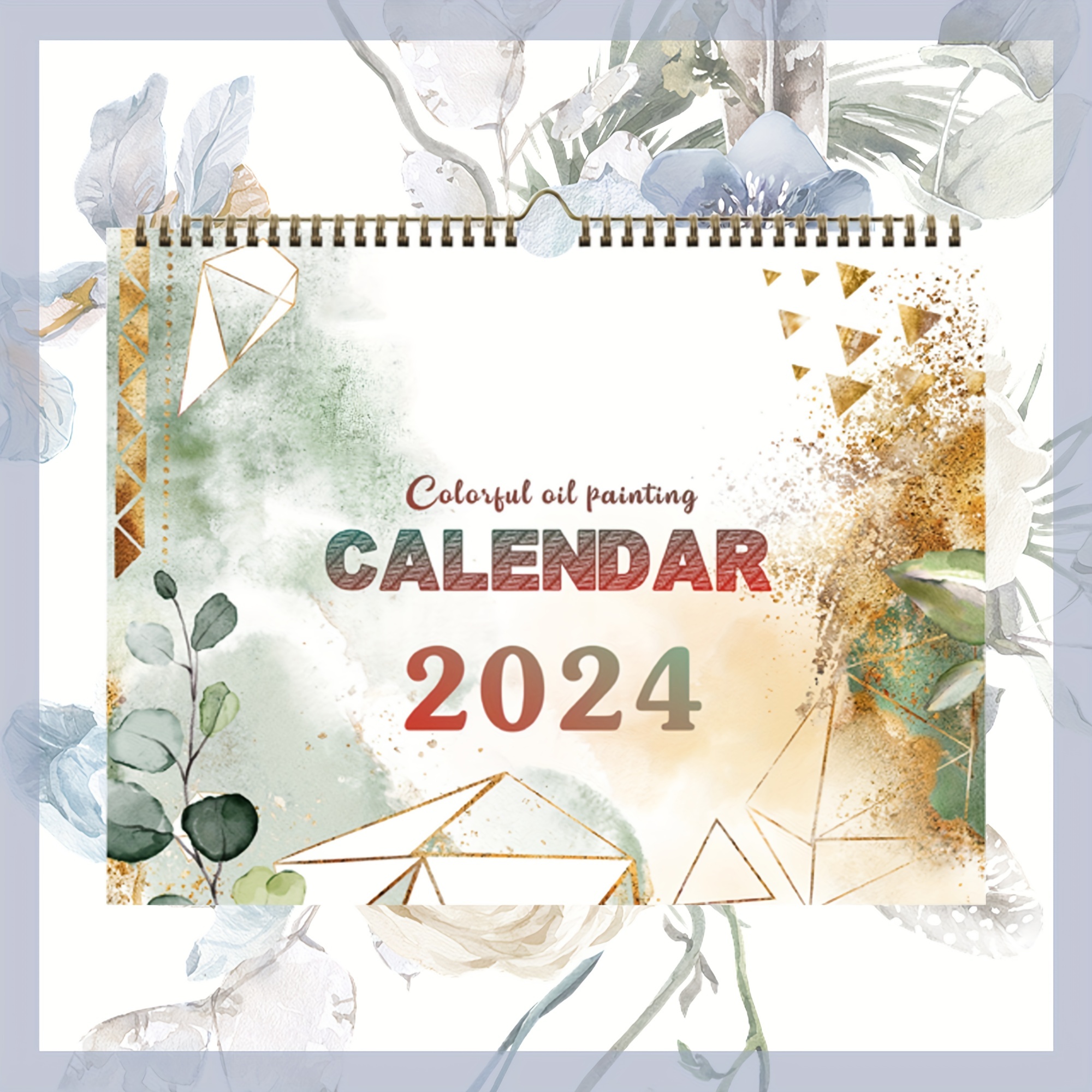 Calendrier Mural Aquarelle 2023 (juillet 2023 Décembre 2024