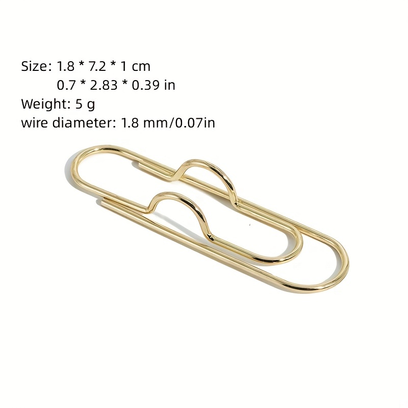 Metal Pen Clip Creative Notebook Accessories Convenient To Carry Curved Pin Pen