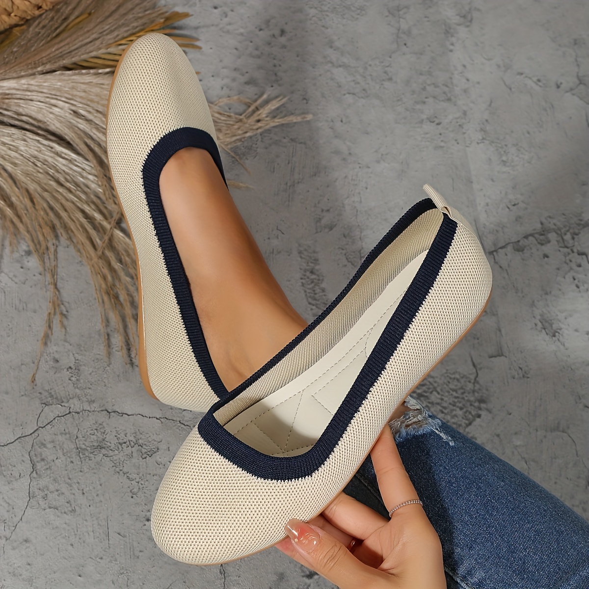 Woven pointed toe online flats