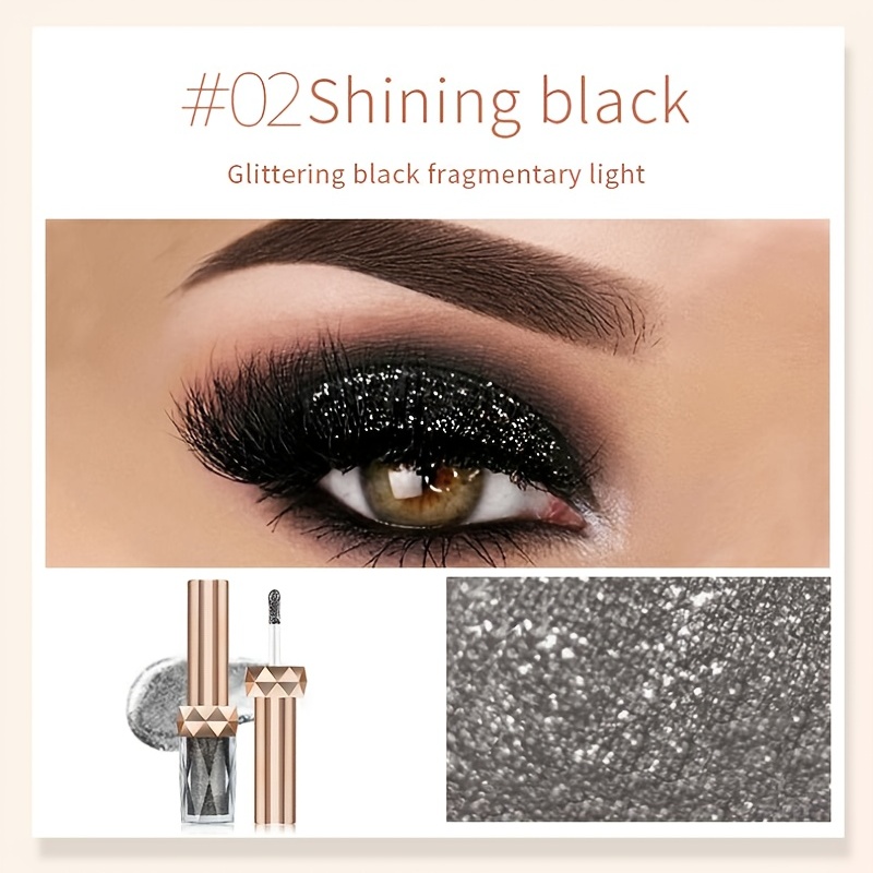 black glitter eyeshadow