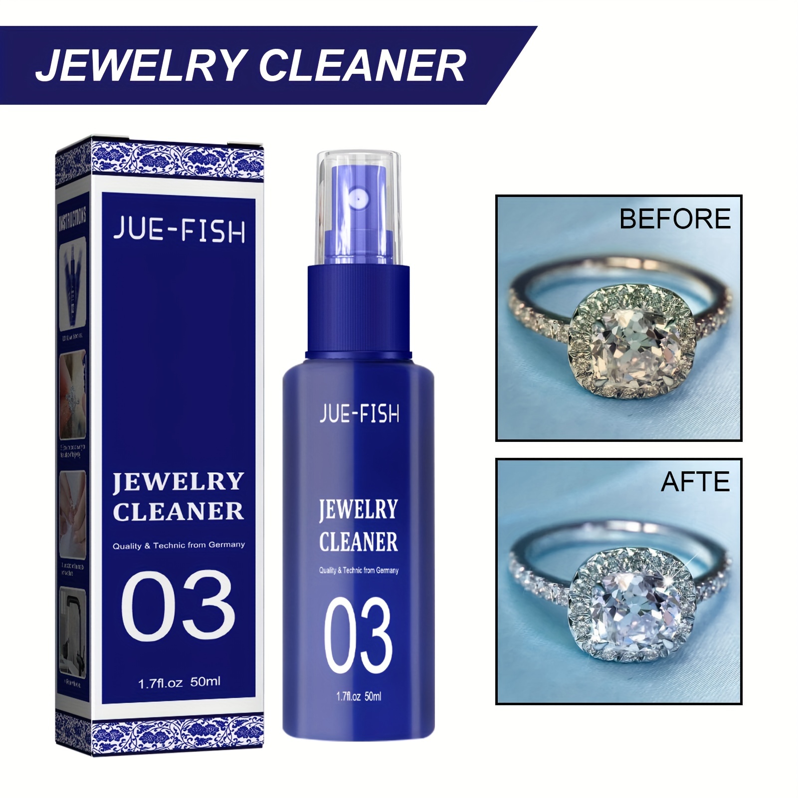 Jewelry Cleaner for Rust and Ash Removal