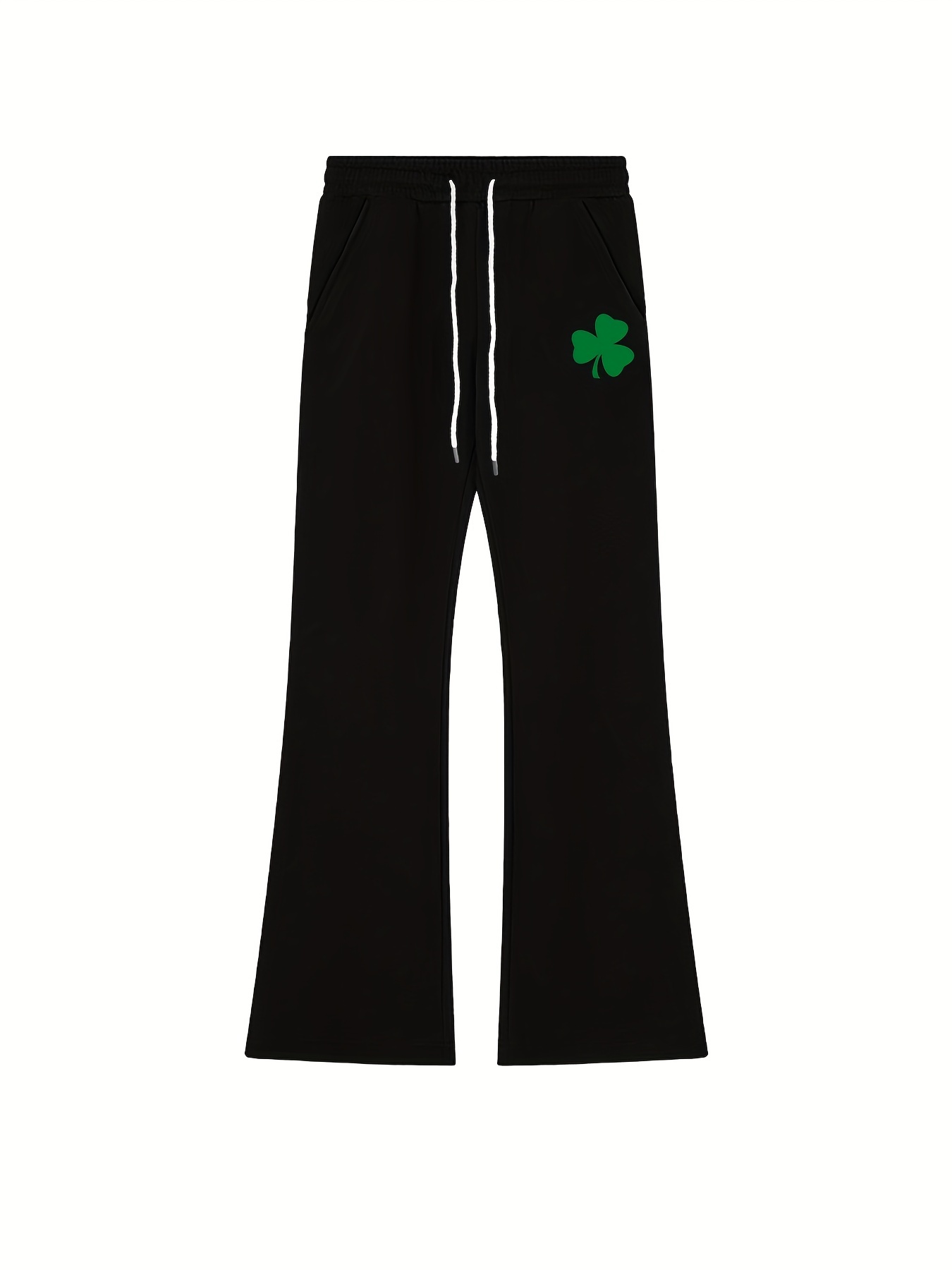 TrendVibe365 St Patricks Day Shorts Mens Shamrock Clover Rainbow Drawstring  with Pockets Elastic Waist Casual Beach Pants Lightweight Summer 70s Disco