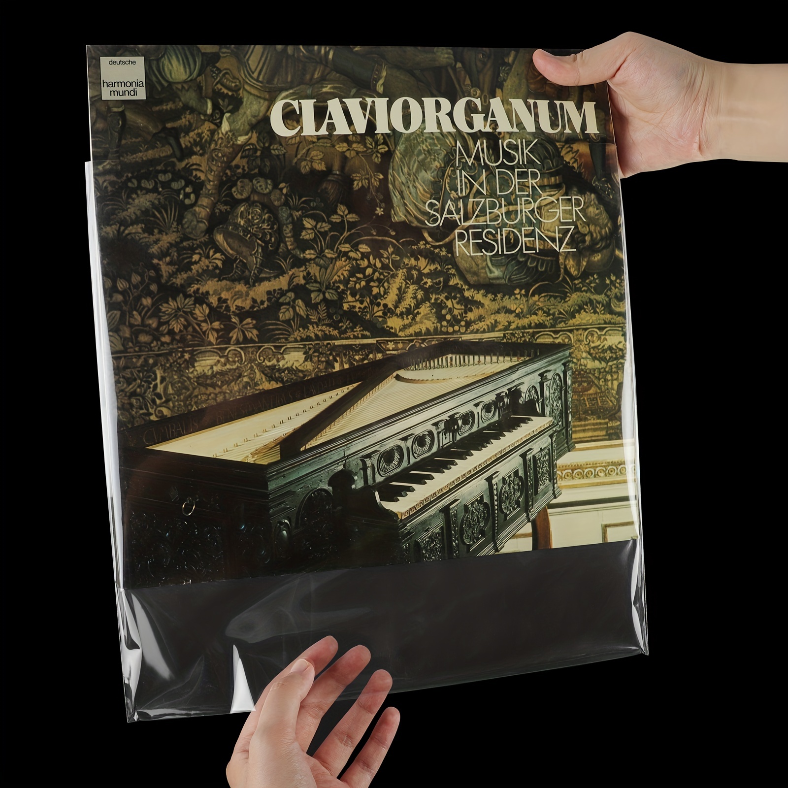  Claev Record Sleeves for Album Covers, 50 Clear