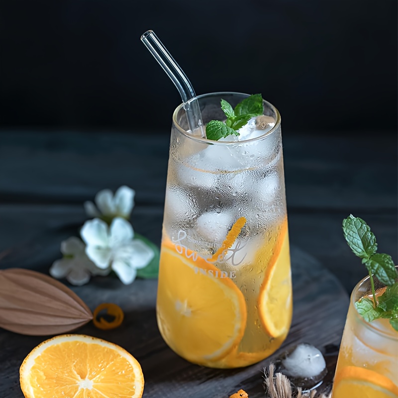 Reusable Glass Straws, Drinking Straws, For Smoothie, Milkshake, Tea,  Juice, Cocktail Straws - Temu