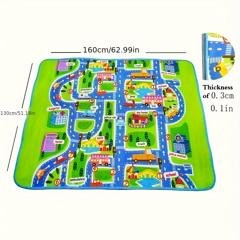 Beeloom - Tappeto gioco per bambini, PLAYMAT VERDE, per bambini e neonati,  puzzle rotondo, rimovibile in pezzi, in schiuma di eva, colore verde :  : Giochi e giocattoli