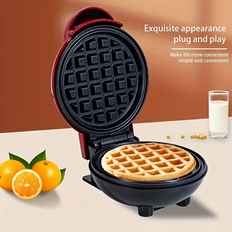 Mini Electric Waffle Maker Portable Breakfast Maker Baking Cake