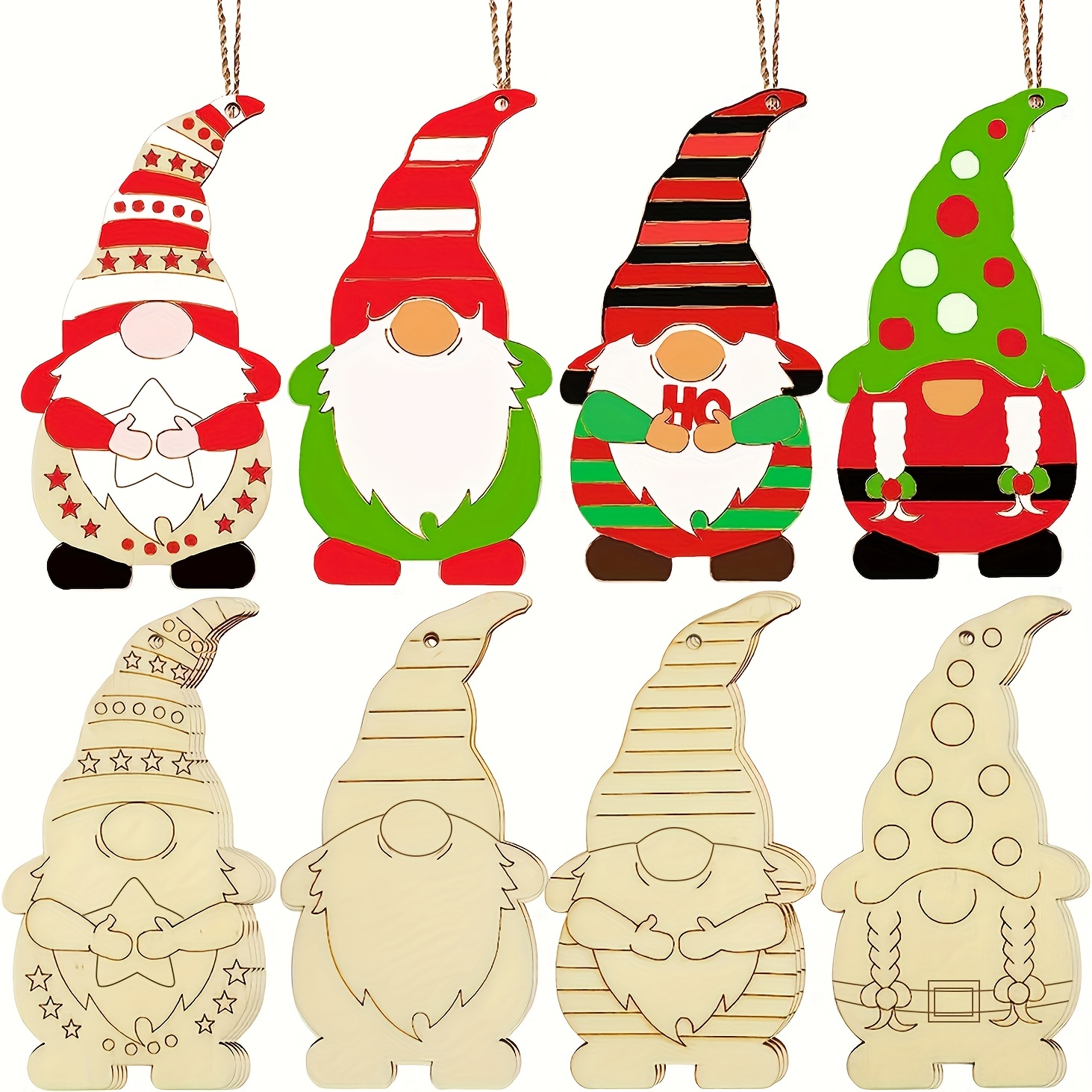 12 Pièces Decoration Sapin Noel En Bois, Gnome De Noel Decoration Noel  Interieur Maison Bois, Père Noël Deco Noel Interieur [u6059]