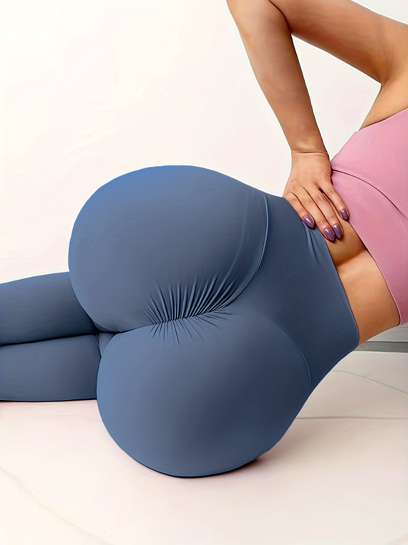 Plan High Waist Yoga Pants Butt Lifting Tummy Control - Temu Canada