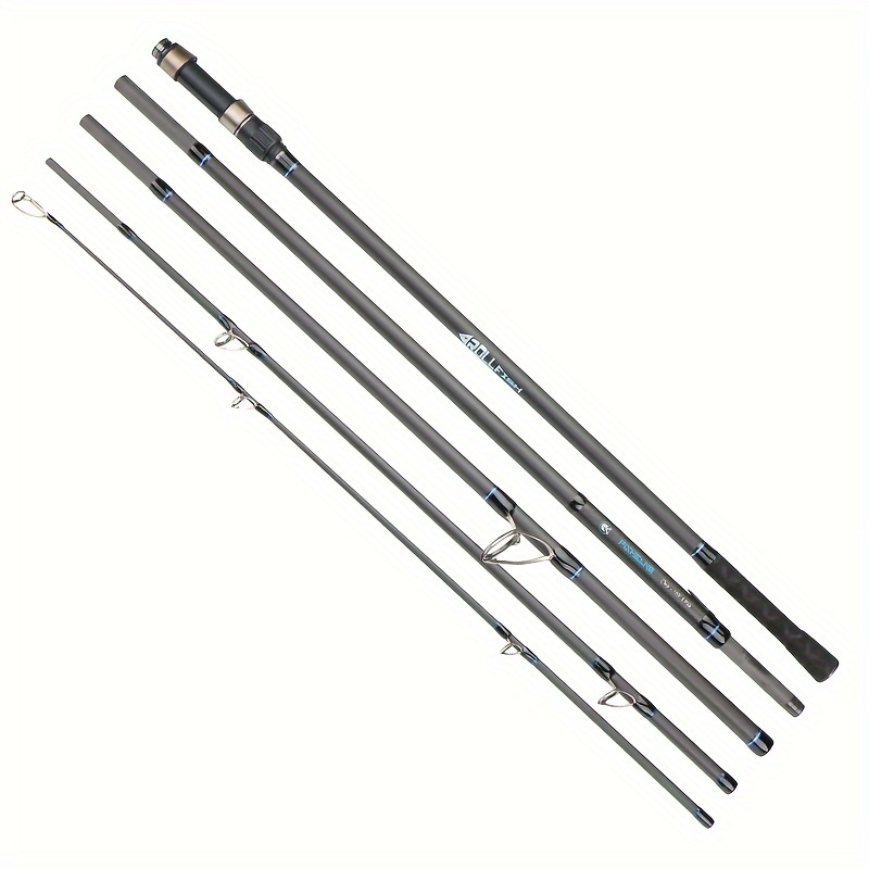 1pc Portable Lightweight Fishing Rod, 2 Sections Fiberglass Spinning Rod,  160cm-180cm/5.25ft-5.91ft