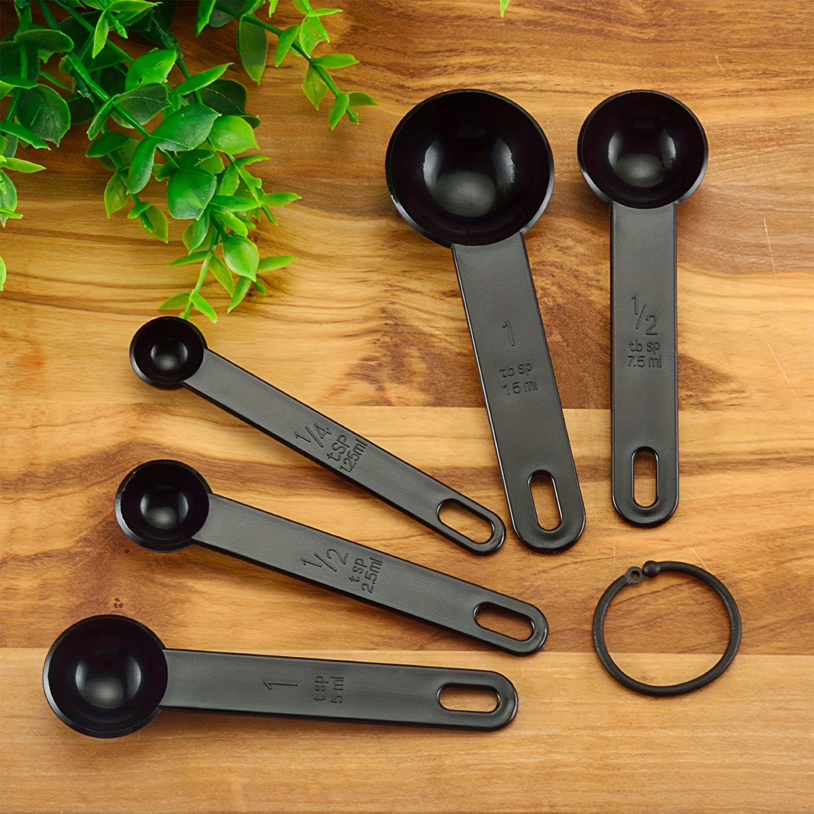 Kitchen Baking Tools Measuring Spoons Set Stackable Plastic - Temu