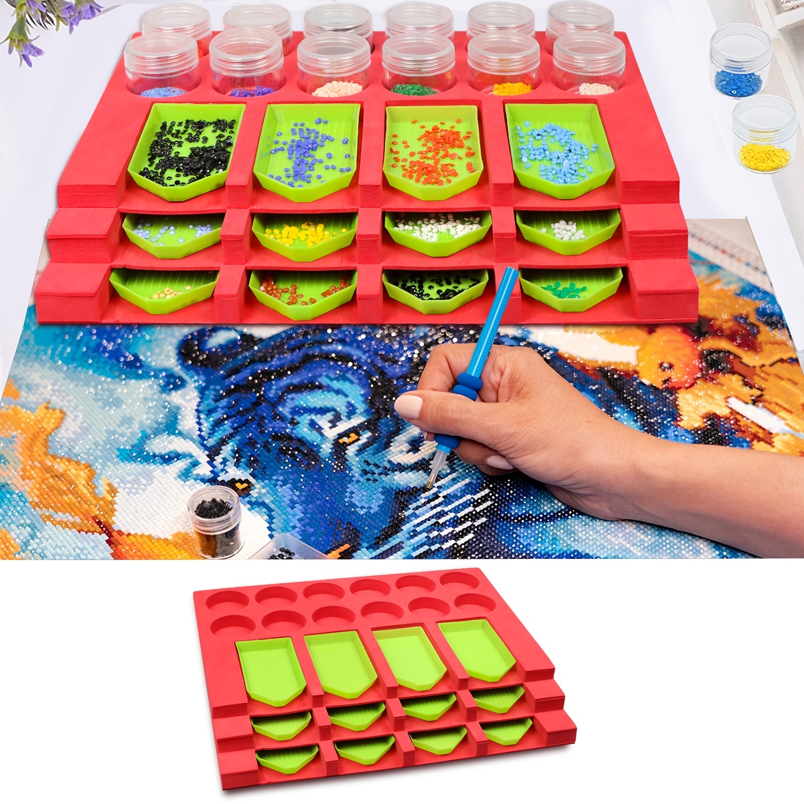 Diamond Painting Tools and Accessories Drill Tray Organizer