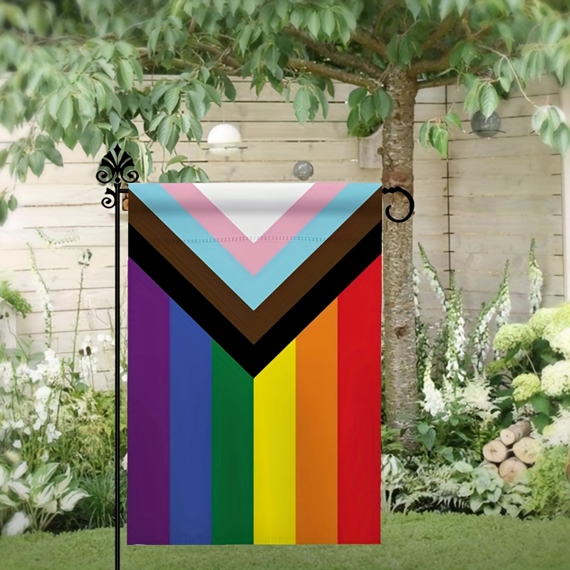 Progress Pride Garden Flag