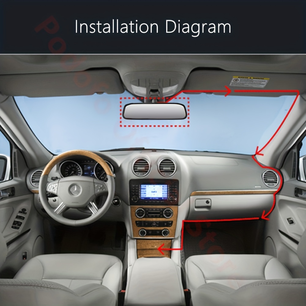 Auto Car Parktronic Led Parking Radar With 4 Parking Sensors - Temu