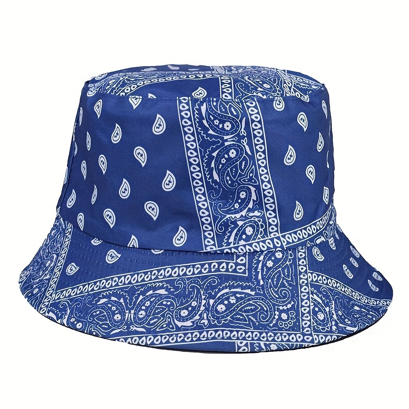 Mens Bandana Pattern Fisherman Hat Outdoor Bucket Hat For Spring Summer -  Jewelry & Accessories - Temu Canada