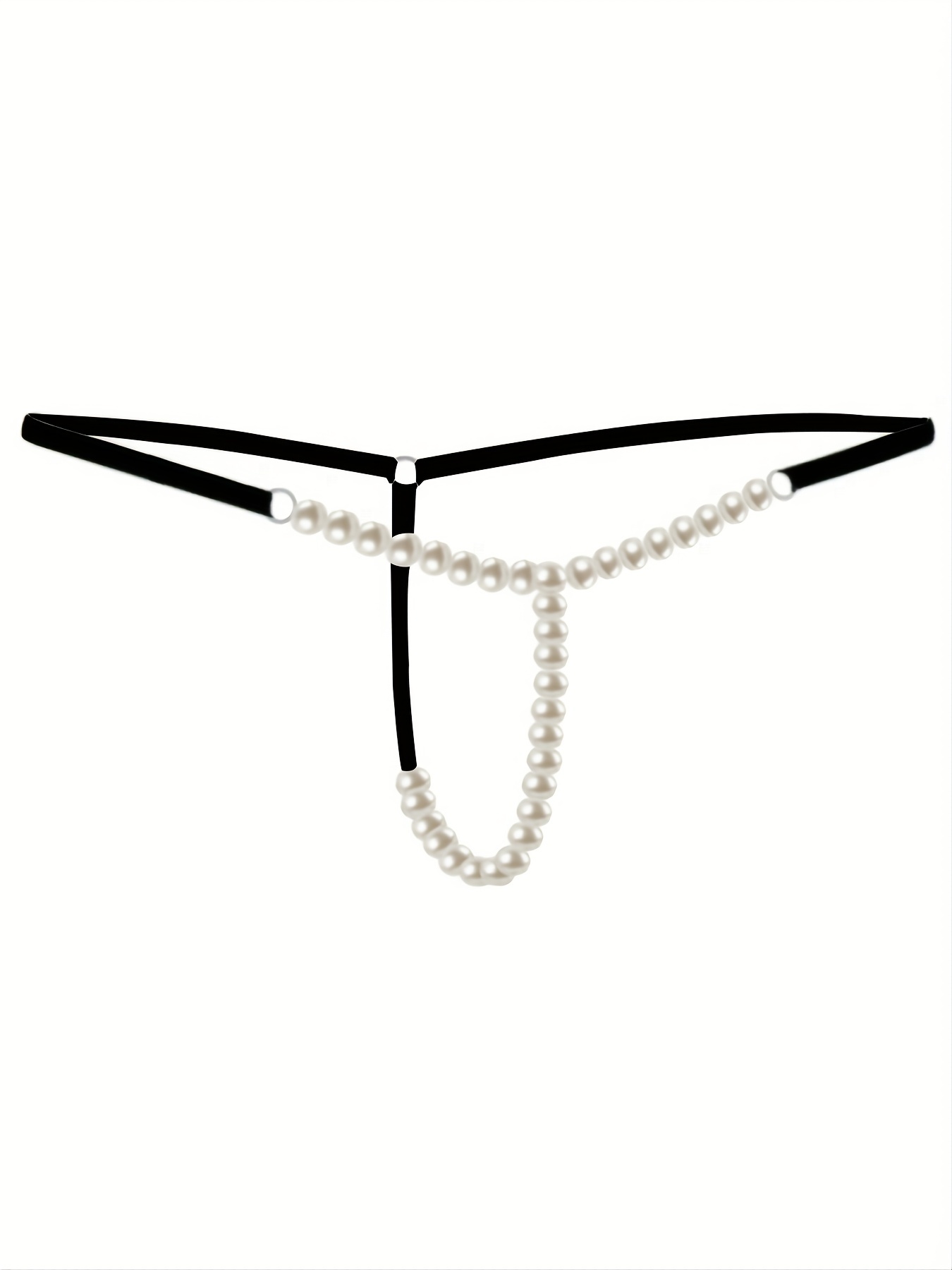 Elegant Women's Pearl G-String Bikini Thong Underwear - Low Rise,  Comfortable, and Sexy