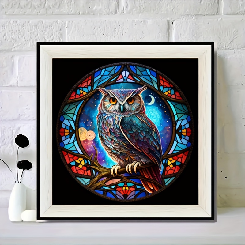 5d Diy Diamond Painting Kits For Adults Kids Owl's Home - Temu