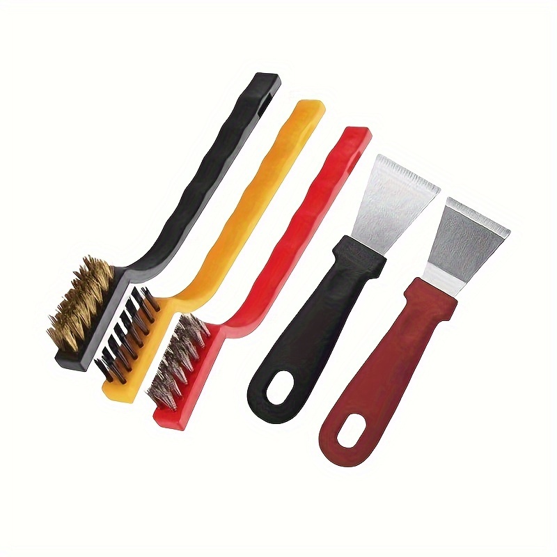Groove Cleaning Brush Tools Set, Hard Bristle Crevice Brush, Wire