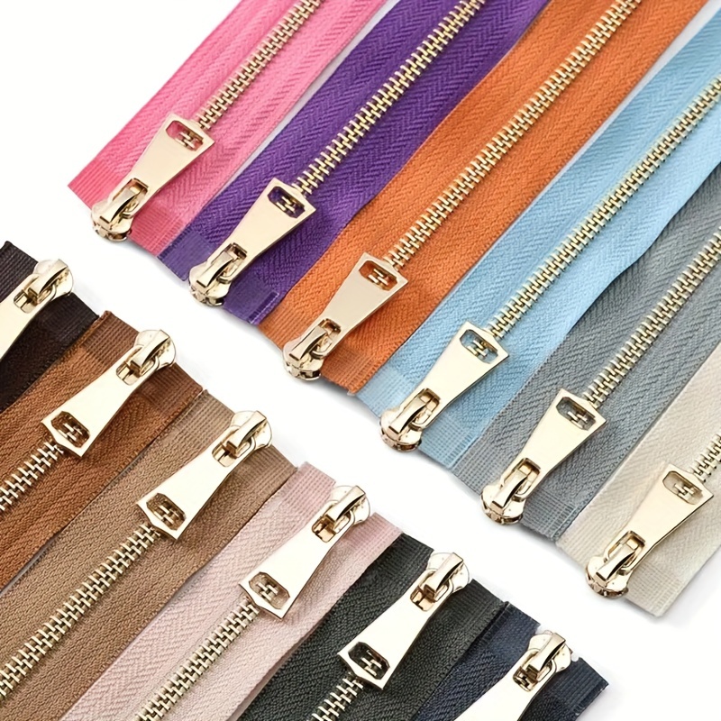 20PCS #5 Resin Zippers Separating Jacket Zippers 20 Colors Mixed  Non-Separating Close-end Zippers Molded Plastic Zippers Bulk for Sewing  Clothes Purse