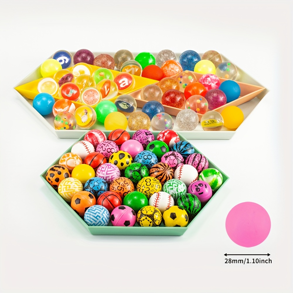 20 pezzi assortiti palline rimbalzanti colorate alla rinfusa modello misto palline  rimbalzanti alte per bambini bomboniere premi regalo compleanni del 2024 a  $14.49