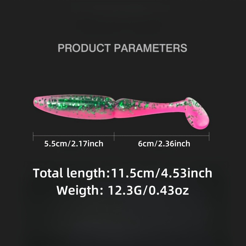 5.5cm Artificial T tail Soft Bait 2.17inch Bionic - Temu