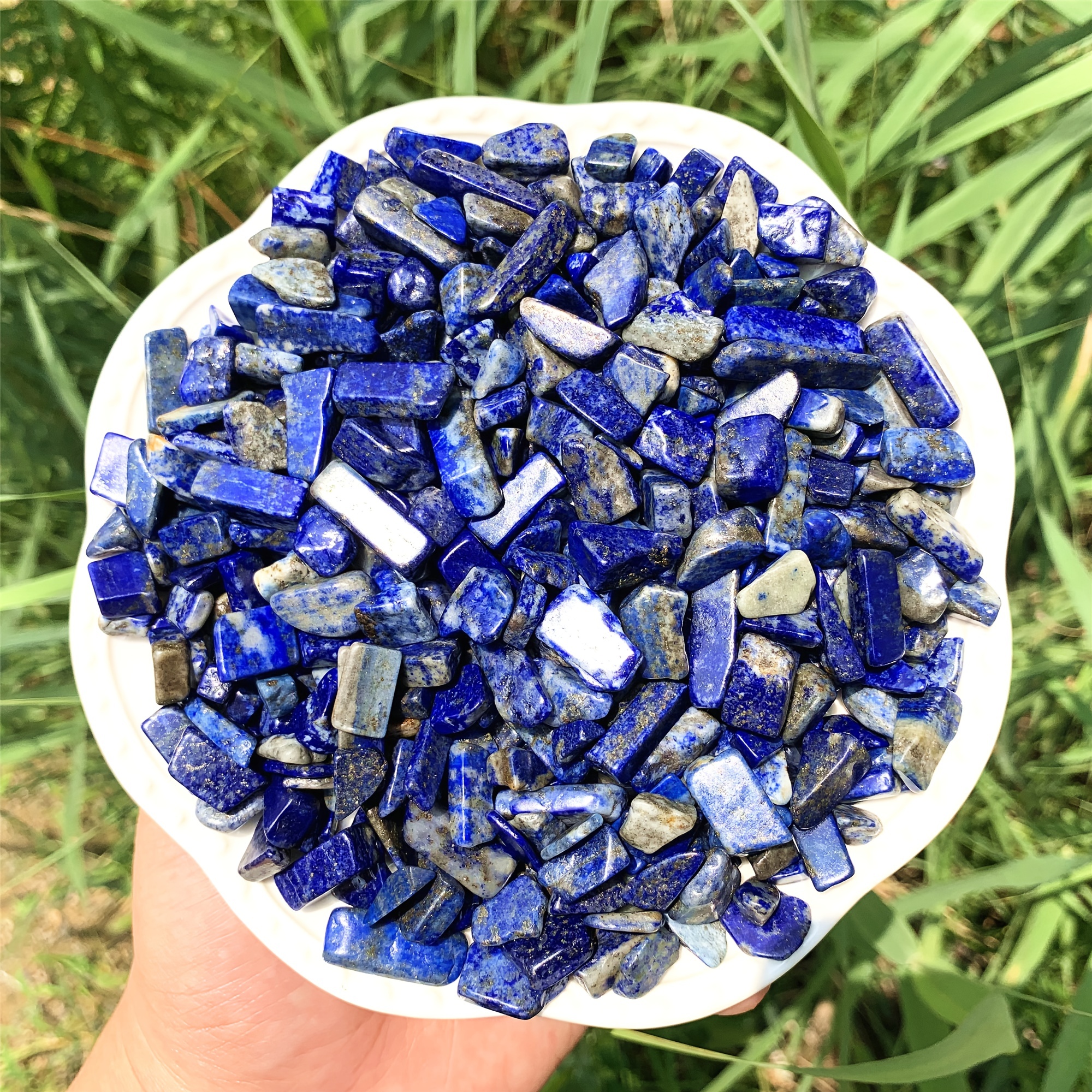 Natural Lapis Lazuli Tumbled Chips Stone Crushed Healing - Temu