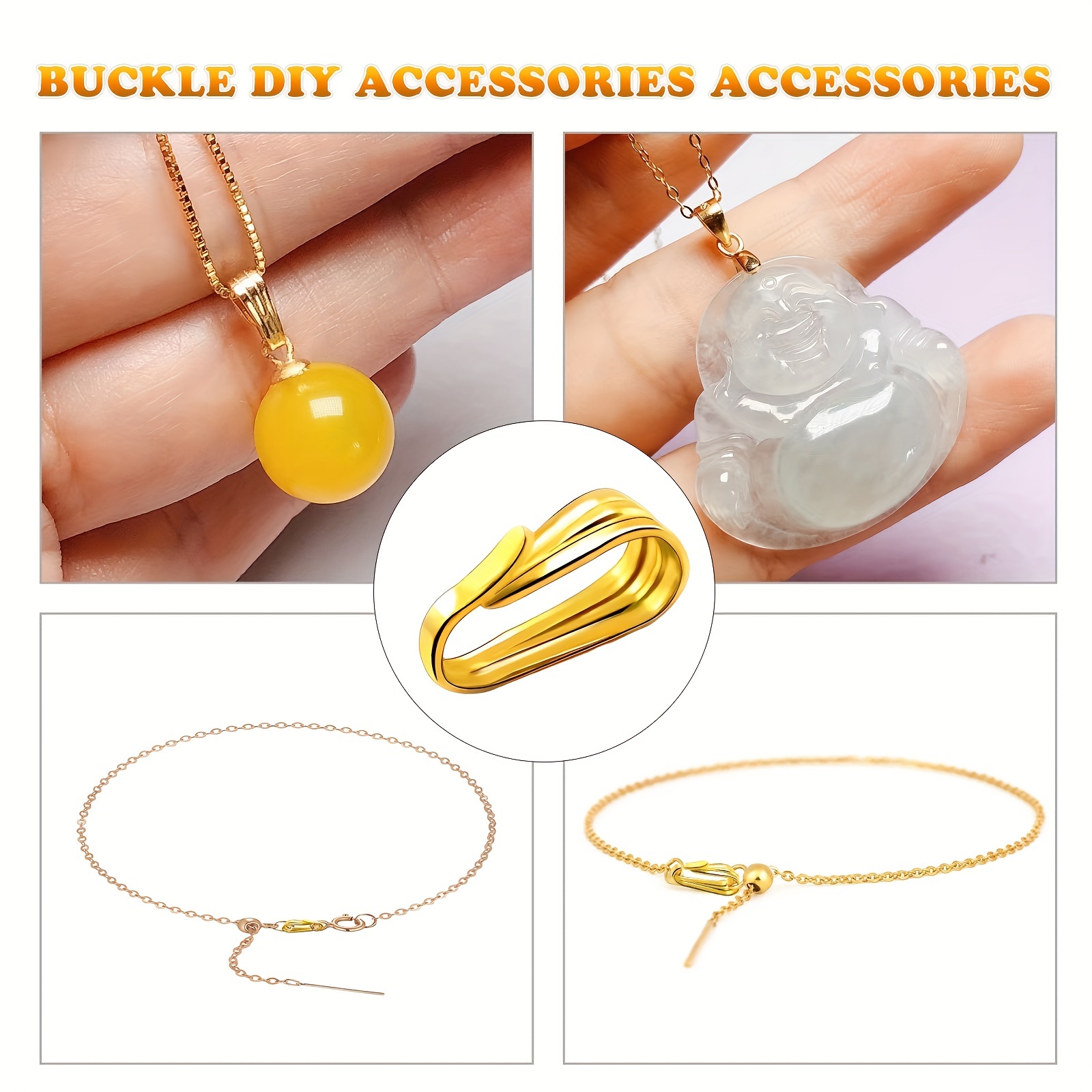 Pinch Bails For Jewelry Making Necklace Pendant Clasp Clasps - Temu