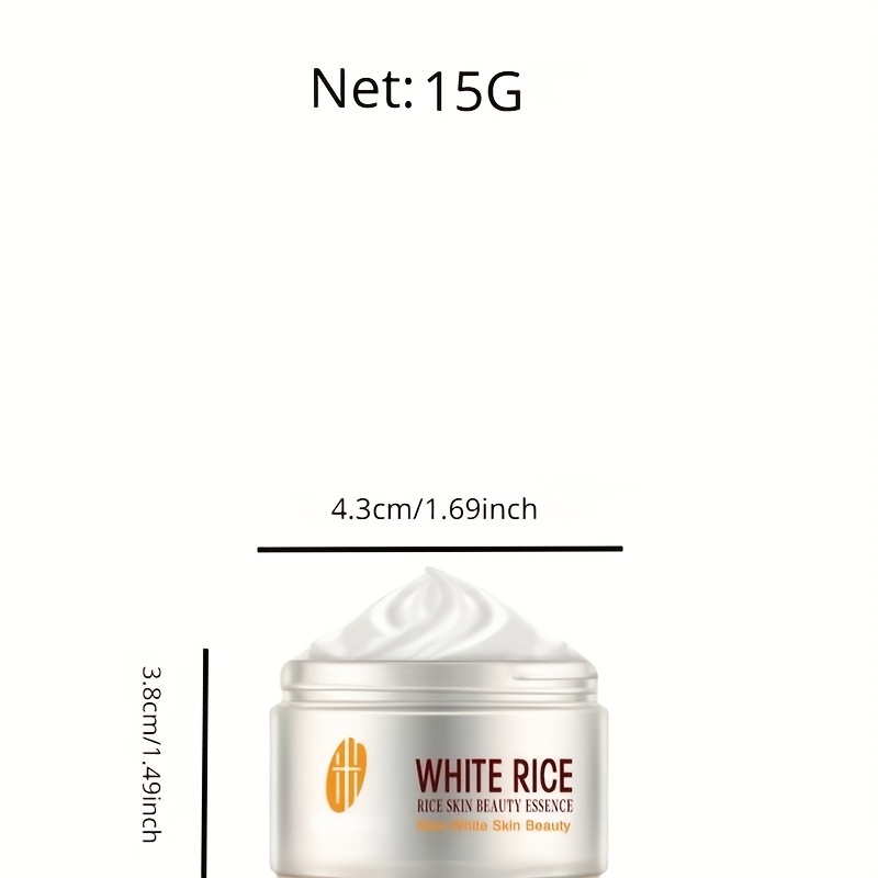 White Rice Lightening Cream Nourishing Moisturizing Facial Temu