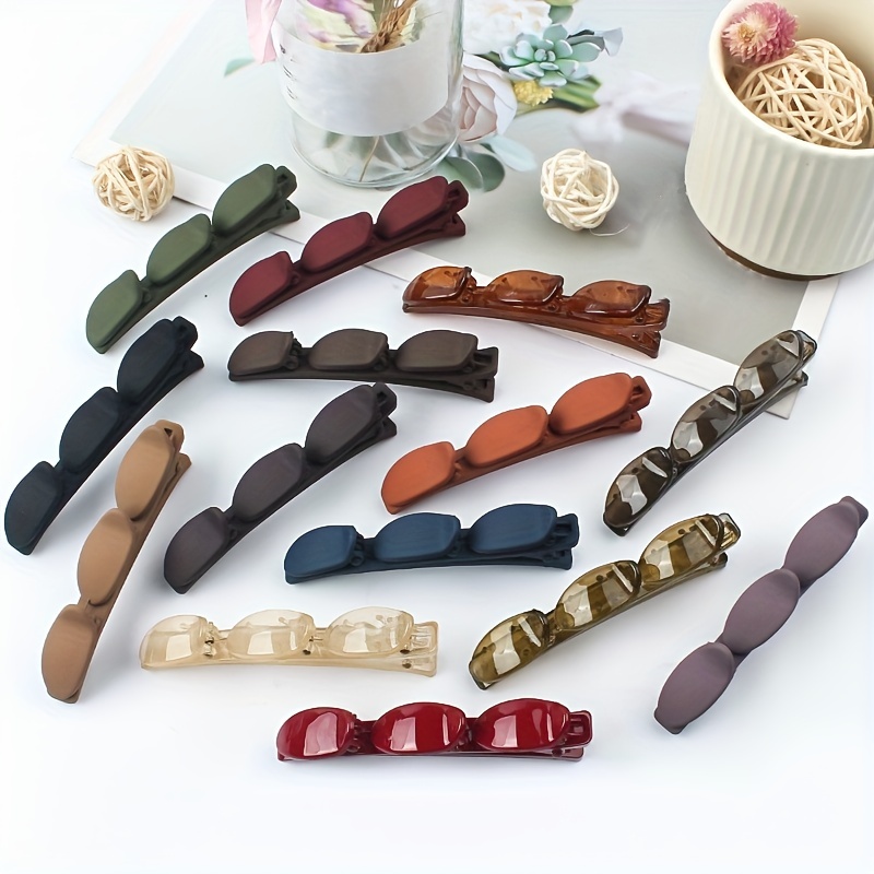 

Solid Color Braiding Hair Clip Simple Style Hair Clip For Side Hair Bang Braids Women Girls Hair Styling Clip Accessories
