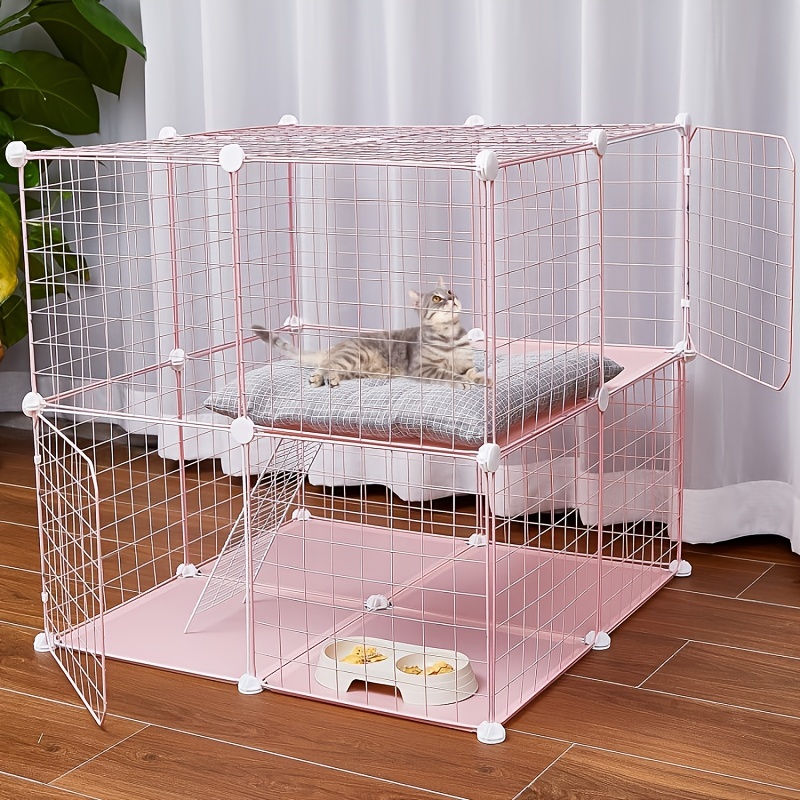 2 level Outdoor Cat Cage Kitten Cage Diy Pet Enclosure Temu Canada