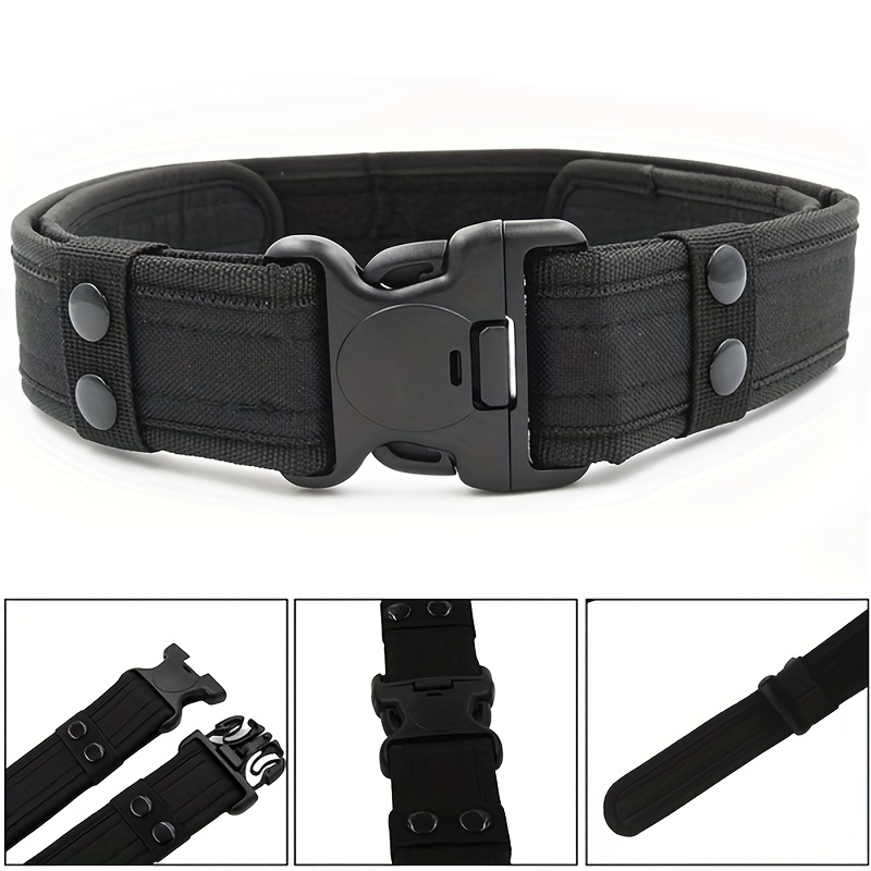 1pc Men's Camouflage Military Tactical Belt for Outdoor Hunting, Survival Canvas Belt,Temu