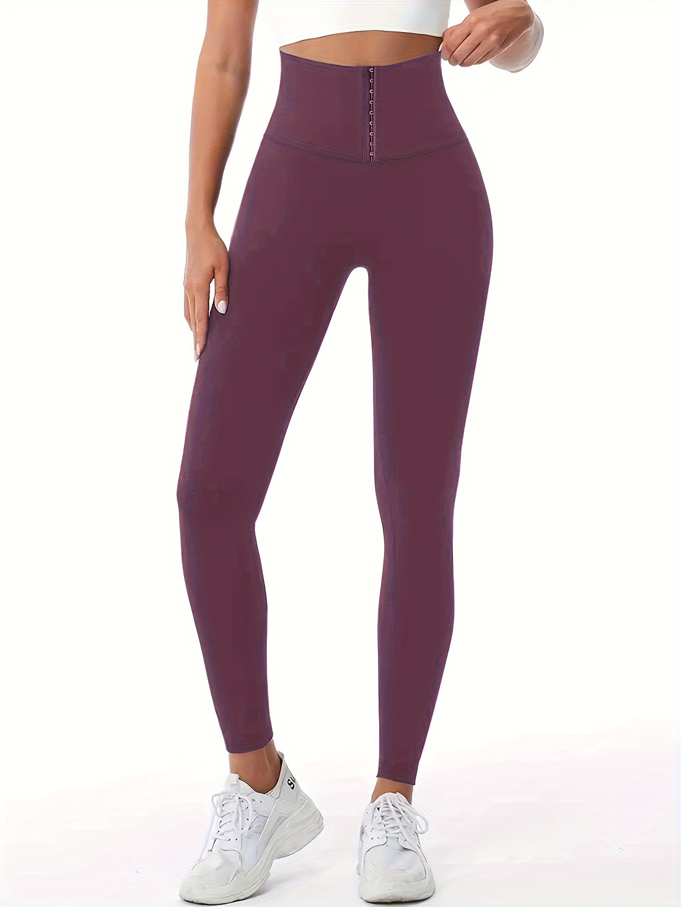 SOLD OUT bombshell sports wear leggings Thigh Highs Solid MAROON medium 
