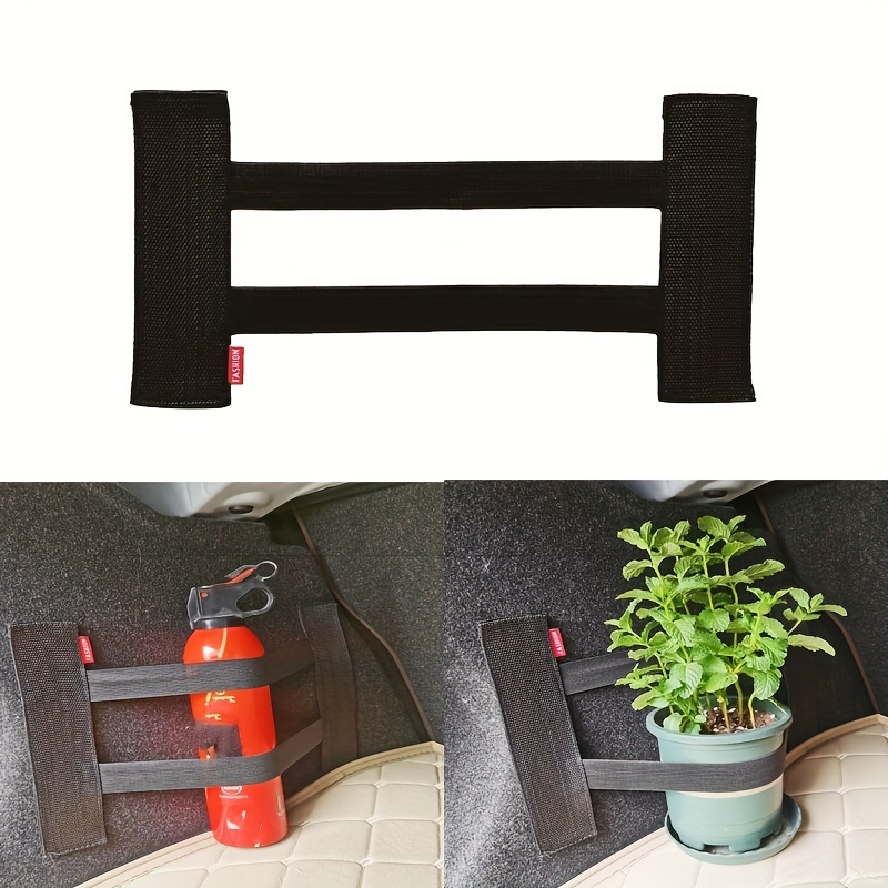 

Car Trunk Organizer Straps - Storage Bands For Fire Extinguisher & Accessories, Polyester Fiber